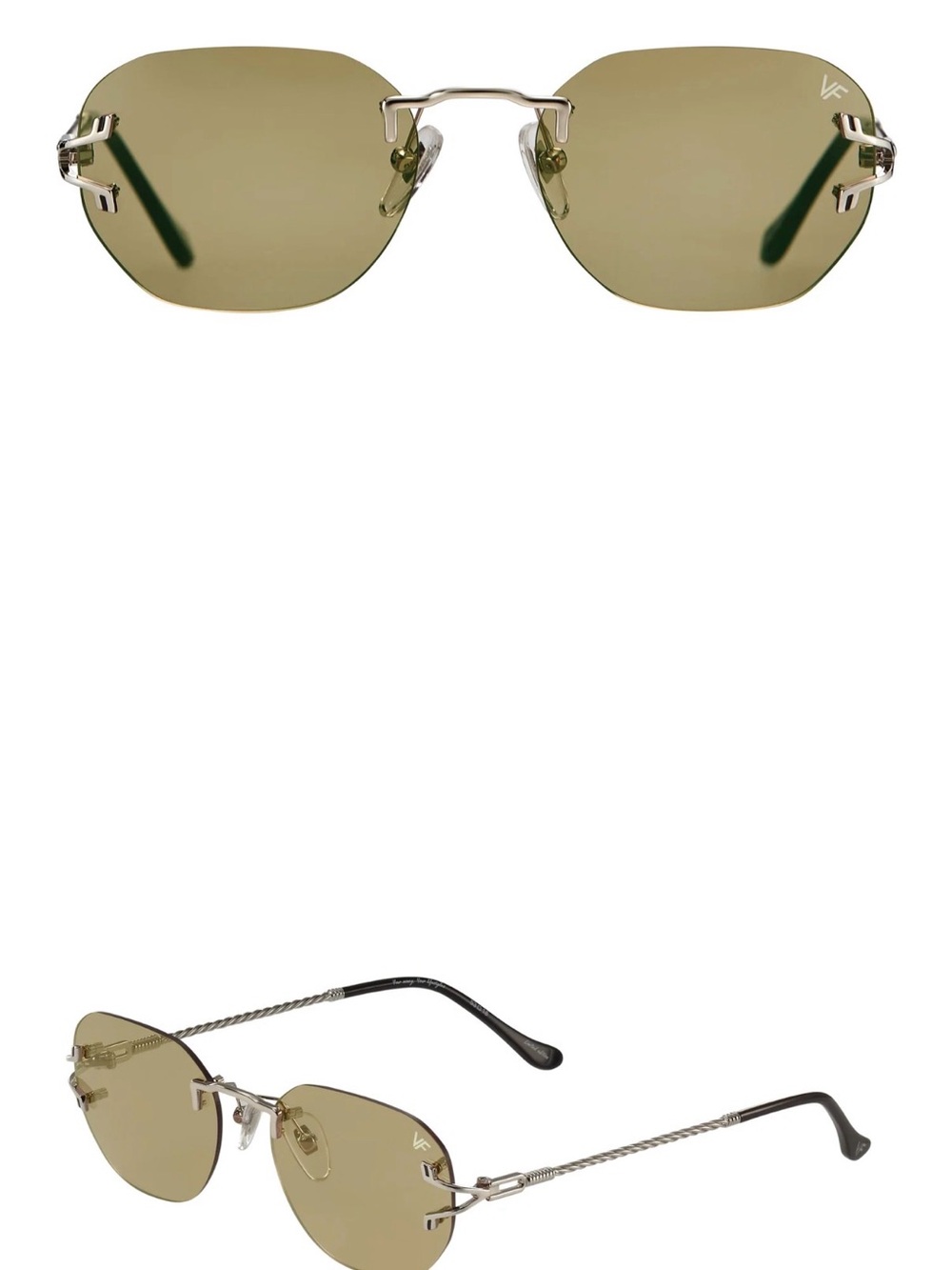 VF Rimless Gray Lens Sunglasses for Women or Men -Unisex